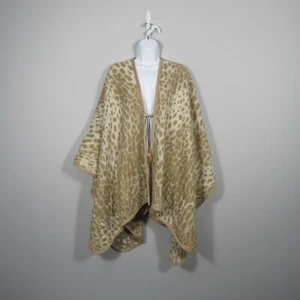 Andrew Marc Animal Print Poncho New With Tags Onesize - Picture 1 of 7