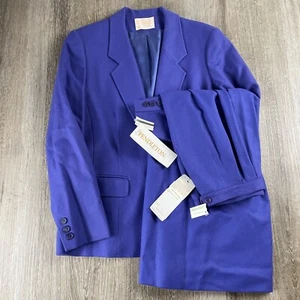 RARO NUEVO CON ETIQUETAS Vintage Pendleton Lana Virgen Blazer Y Falda Traje Púrpura Para Mujer 10 - Imagen 1 de 24