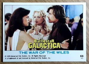 1978 Battlestar Galactica U.K Edition Card 69 THE WAR OF THE WILES - Picture 1 of 3