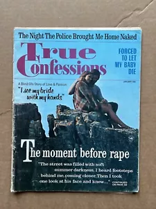 True Confessions Magazine Jan 1969 Adult Pulp Stories Sex Relationships Romance - Picture 1 of 5