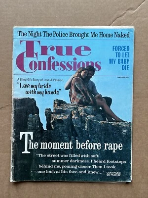 True Confessions Magazine Jan 1969 Adult Pulp Stories Sex Relationships Romance - Image 1 of 4