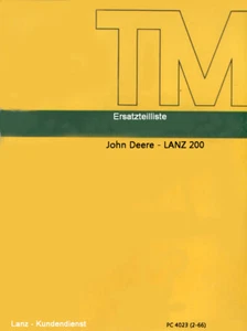Ersatzteilliste für John Deere-LANZ 200 Traktor Ersatzteilkatalog CD-Rom - Bild 1 von 5