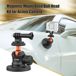 UURIG Magnet Camera Mount Powerful Magnetic Camera Ball Head for GoPro - Picture 1 of 8