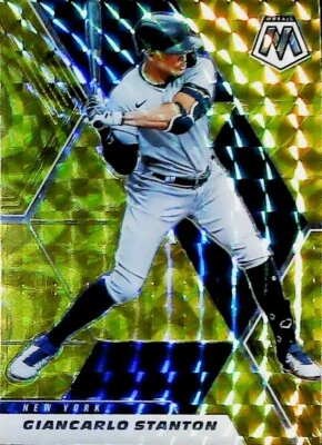 2021 PANINI MOSAIC REACTIVE YELLOW  #118 Giancarlo Stanton New York Yankees - Image 1 of 2