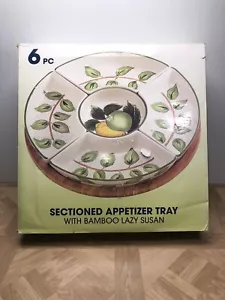 Tabletops Gallery Zitronenkranz 18" 6 Stück Vorspeisen Tablett Gemüse Servier Set Obst - Bild 1 von 14