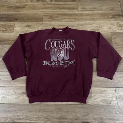 Suéter Cuello Redondo Vintage Washington State Cougars Rose Bowl Foto 1 de 4