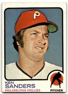 1973 Topps Ken Sanders Philadelphia Phillies #246 - Image 1 of 2