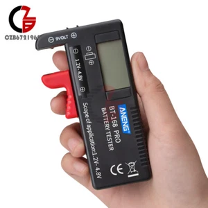 BT-168 Button AA AAA Cell Battery Voltage Tester Checker Capacity Indicator 9V - Picture 1 of 21