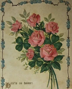 Postal Markle en relieve floral de la década de 1010 sin publicar en - Imagen 1 de 3