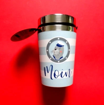 Thermobecher Trinkbecher TO GO für Dich La Vida "Moin" - Bild 1 von 2