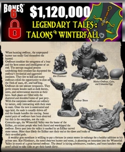 Legendary Tales: Talons of Winterfall set of owlbear D&D Reaper Bones miniatures - Picture 1 of 5