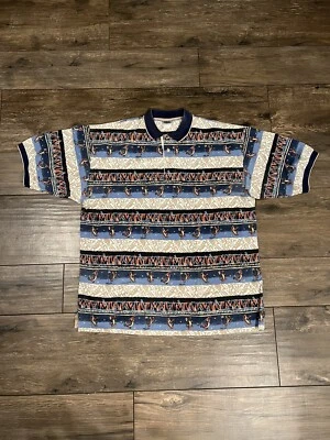 Vintage 90s AOP Winnie The Pooh Tiger Golf Polo Shirt  - Image 1 of 4