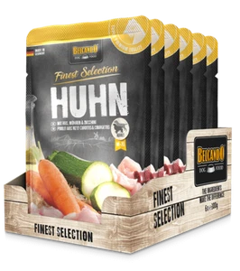 BELCANDO Huhn mit Reis, Möhren & Zucchini 6x300g Futter Hund Beutel Nassfutter - Bild 1 von 1