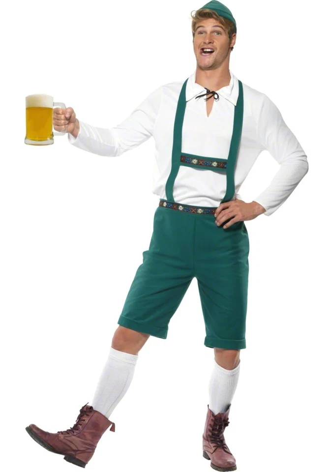 Disfraz Oktoberfest para Adultos Alemán Lederhosen Cerveza Hombre Bávaro Vestido Elegante para Hombres Foto 1 de 1