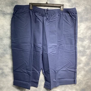 2 Two CW Classics Women’s 100% Cotton Dye Split Skirt Blue Plus Size 5X NEW - Picture 1 of 4