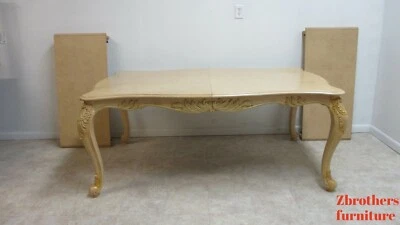 Thomasville Carved French Regency Dining Room Banquet Burlwood - Image 1 of 4