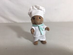 Calico critters/sylvanian families Basil the Mouse Chef