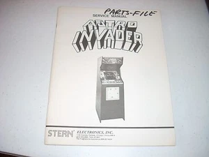 STERN ASTRO INVADER Video Game Service Manual 1980 komplett original - Bild 1 von 6