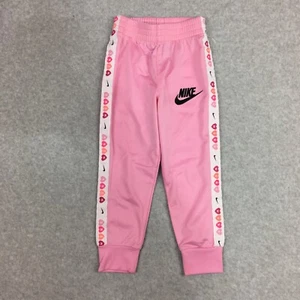 Nike Jogger Pants Girls 4T Pink Side Stripe - Picture 1 of 12