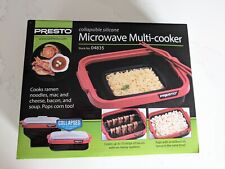 Presto Collapsible Silicone Microwave Multi-Cooker Removable Bacon Rack Ramen