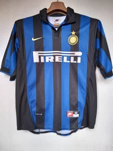INTER MAGLIA CALCIO 1998/99 SHIRT JERSEY CAMISETA PIRELLI NIKE VINTAGE L - Picture 1 of 6
