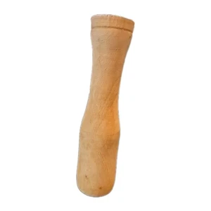Triturador de patatas de madera maciza de colección herramienta de mazo de madera granja rústica primitiva - Imagen 1 de 3