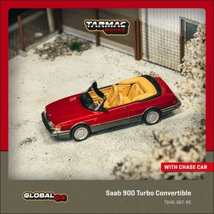 **Pre-Order**Tarmac Works 1:64 Saab 900 Turbo Convertible Red Diecast Model Car - Picture 1 of 5