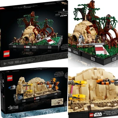 LEGO Star Wars: 75330 Dagobah Jedi Training Diorama + 75380 Mos Espa Pod Race Foto 1 de 4
