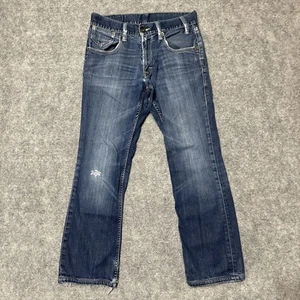 Levi's L531 Men's Distressed Straight Jeans Size 32x29 Blue Dark Denim - Picture 1 of 7