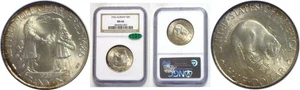 1936 50C  Albany Commemorative Half Dollar NGC MS-66 CAC - Picture 1 of 3