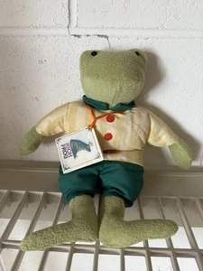 Vintage Rich Frog Plüsch Frottee grün 12 Zoll Plüschtier 1995 - Bild 1 von 5