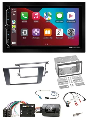 ESX 2DIN DAB USB Lenkrad Bluetooth Autoradio für Skoda Octavia Scout 2004-2009 - Bild 1 von 4