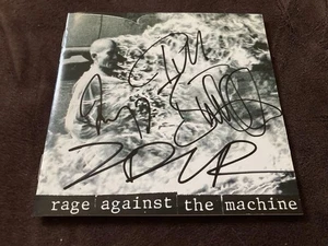 Rage Against The Machine Signed 1st Album CD with Autographs Used - Picture 1 of 10