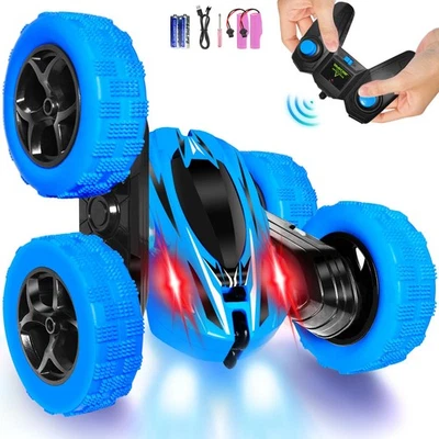 Coche de control remoto juguetes para niños: 360 coches de radiocontrol abatibles 2,4 GHz doble cara giratorios S... Foto 1 de 4