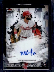 2024 Finest #FA-WW Weston Wilson mejores autógrafos refractores - Imagen 1 de 2