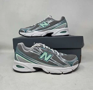 Women's 9 New Balance from Anthropologie 740 Silver Metallic New Spruce sneakers - Picture 1 of 11