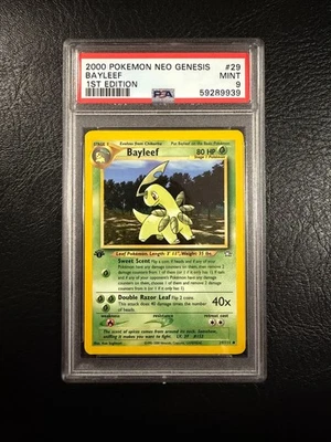 Pokemon Neo Genesis #29 - Bayleef - MINT - 1st Edition - PSA 9! - Image 1 of 4