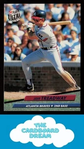Jeff Treadway 1992 Ultra #171 Atlanta Braves Baseballkarte - Bild 1 von 2