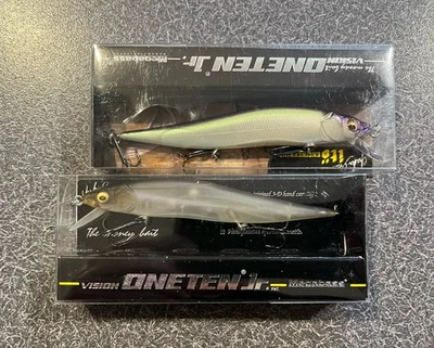 2 New Megabass Vision 110 Jr Crank Baits - Mat Shad & Table Rock SP - Image 1 of 2
