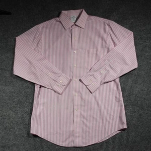 Vintage Brooks Brothers Regent Button Down Shirt Men 15.5 2/3 Pin Striped Cotton - Picture 1 of 8