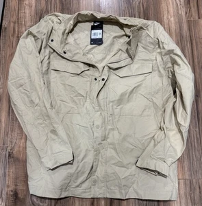 Mens Nike Woven Military M65 Full Zip Jacket Sand CZ9922-224 NWT XXL - Picture 1 of 4