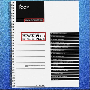 ICOM Transceiver ID-52A Plus ID-52E Plus Advanced Manual BINDER TOUGH - Bild 1 von 3
