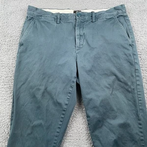 J Crew Pants Mens 32x32 Blue 770 Straight Fit Stretch Chino Casual Workwear - Picture 1 of 12