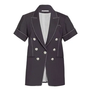 VERONICA BEARD Hastings Dickey Jacket in Navy 6|S - Picture 1 of 11