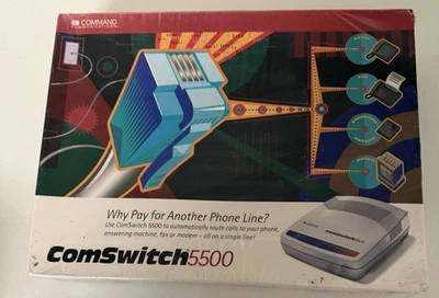 Dispositivo automático para compartir línea telefónica ComSwitch 5500 1996 de colección TOTALMENTE NUEVO Foto 1 de 4