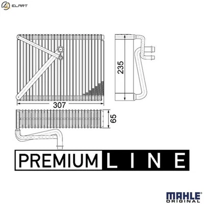 EVAPORATOR AIR CONDITIONING AE 87 000P FOR VOLVO S80 XC90/SUV S60 XC70/CROSS - Image 1 of 4