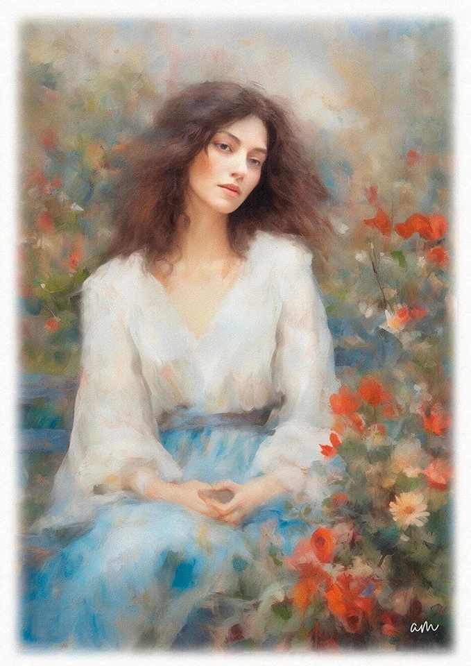 Tableau création originale - Portrait  impressionniste - Photo 1/1