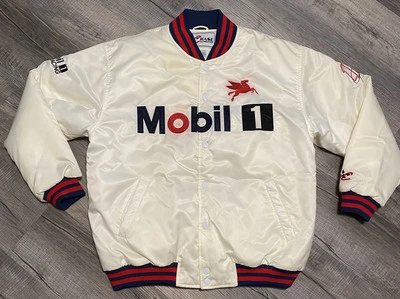 Vintage Chase Authentic Mobile 1 Jeremy Mayfield  #12 Nascar Snap Jacket White - Image 1 of 4
