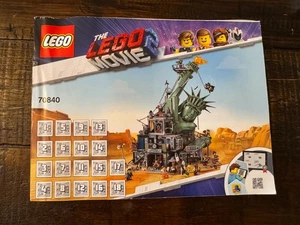70840 Lego SOLO LIBROS DE INSTRUCCIONES La Película Ninjago ¡Bienvenido a Apocalipsisburgo! - Imagen 1 de 1