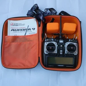 HITEC AURORA 9 TRANSMITTER IN CASE + INSTRUCTIONS AND BATTERY 2.4GHZ ref st - Picture 1 of 11